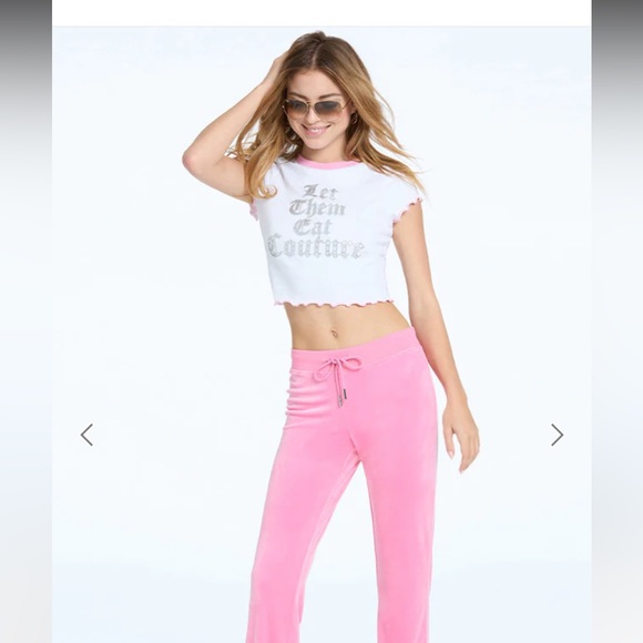 Juicy Couture Pants - NWT Juicy Couture OG Big Bling Pink Track Pants Size Medium